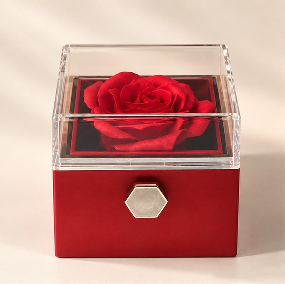 Red soap rose gift box